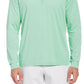 PGA Tour Men's Sun Shade Stretch Quarter Zip Golf Striped Pullover Green Size Medium