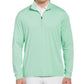 PGA Tour Men's Sun Shade Stretch Quarter Zip Golf Striped Pullover Green Size Large