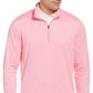 PGA Tour Men's Sun Shade Stretch Quarter Zip Golf Striped Pullover Pink Size X-Large