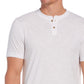 Cubavera Men's Slub Henley T-Shirt White Size Medium