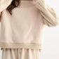Camellia - Cable Knit Trim Oversized Lounge Set