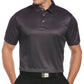 PGA Tour Men's Athletic Fit Watercolor Geo Print Performance Golf Polo Shirt Black Size Large