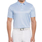 PGA Tour Men's Athletic Fit Geo Print Golf Polo Shirt White Size Small