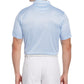PGA Tour Men's Athletic Fit Geo Print Golf Polo Shirt White Size Small
