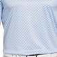 PGA Tour Men's Athletic Fit Geo Print Golf Polo Shirt White Size Small