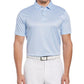 PGA Tour Men's Athletic Fit Geo Print Golf Polo Shirt Blue Size Large