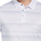 PGA Tour Men's Athletic Fit Ombre Performance Polo Shirt White Size Small