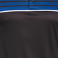 PGA Tour Men's Athletic Fit Geo Stripe Print Performance Golf Polo Shirt Black Size Small