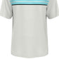 PGA Tour Men's Athletic Fit Geo Stripe Print Performance Golf Polo Shirt White Size X-Large