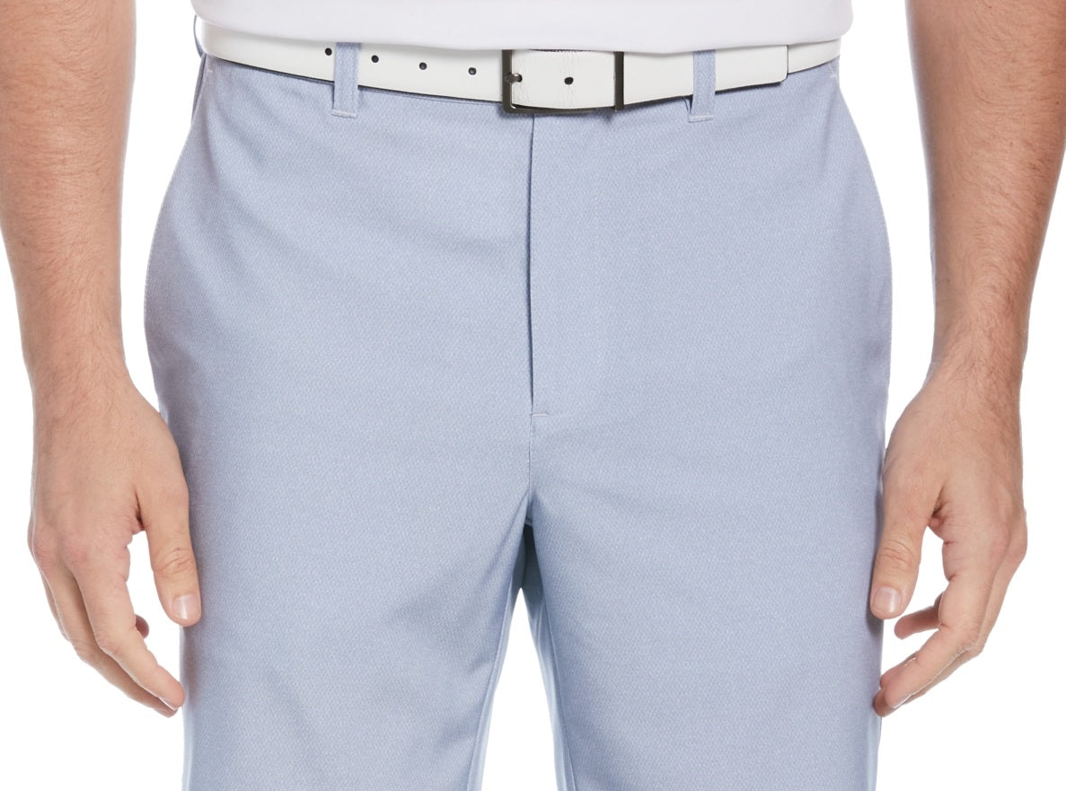 PGA Tour Men's Moisture Wicking Stretch Texture Print Golf Shorts Gray Size 42