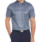 PGA TOUR Men's Vacation Floral Print Golf Polo Shirt Blue Size X-Large