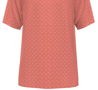 PGA Tour Men's Conversational Print Golf Polo Red Size X-Large