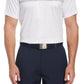 PGA Tour Men's Blocked Stripe Golf Polo White Size Small