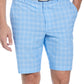 PGA Tour Men's Plaid Print Golf Shorts Blue Size 42