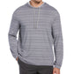 PGA Tour Men's Textured Stripe Performance Golf Hoodie Gray Size Medium