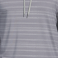 PGA Tour Men's Textured Stripe Performance Golf Hoodie Gray Size Medium
