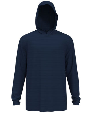 PGA Tour Men's Textured Stripe Performance Golf Hoodie Blue Size XXL
