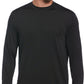 PGA Tour Men's Mixed Media Sun Protection Golf Shirt Black Size Small