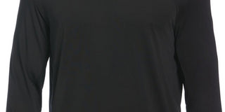 PGA Tour Men's Mixed Media Sun Protection Golf Shirt Black Size X-Large