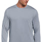 PGA Tour Men's Mixed Media Sun Protection Golf Shirt Gray Size Large