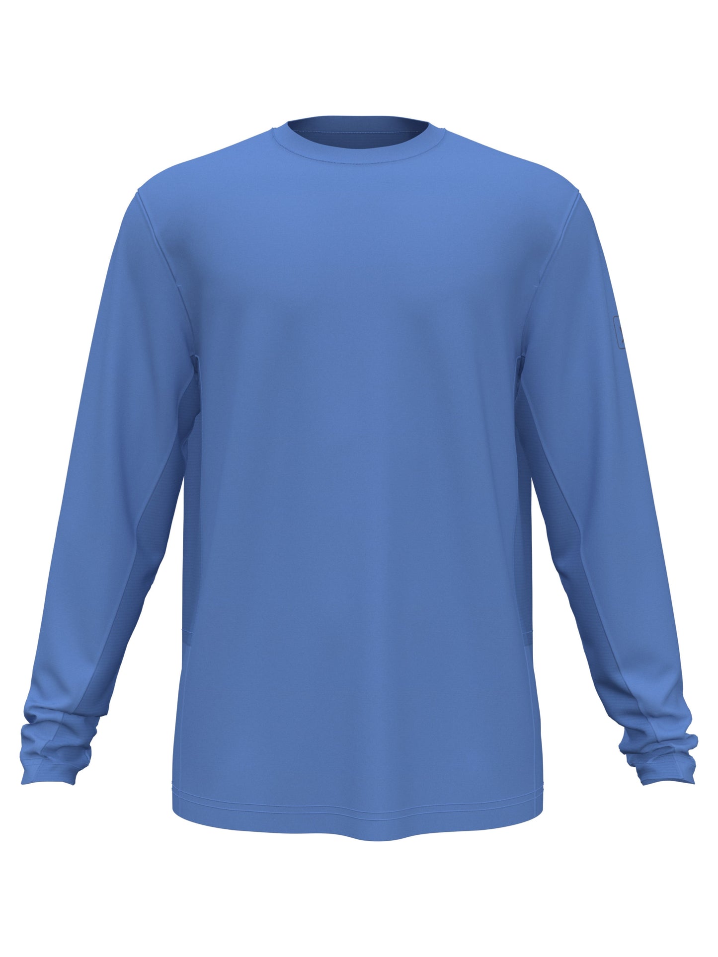 PGA Tour Men's Mixed Media Sun Protection Golf Shirt Blue Size Medium