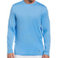 PGA Tour Men's Mixed Media Sun Protection Golf Shirt Blue Size XX-Large