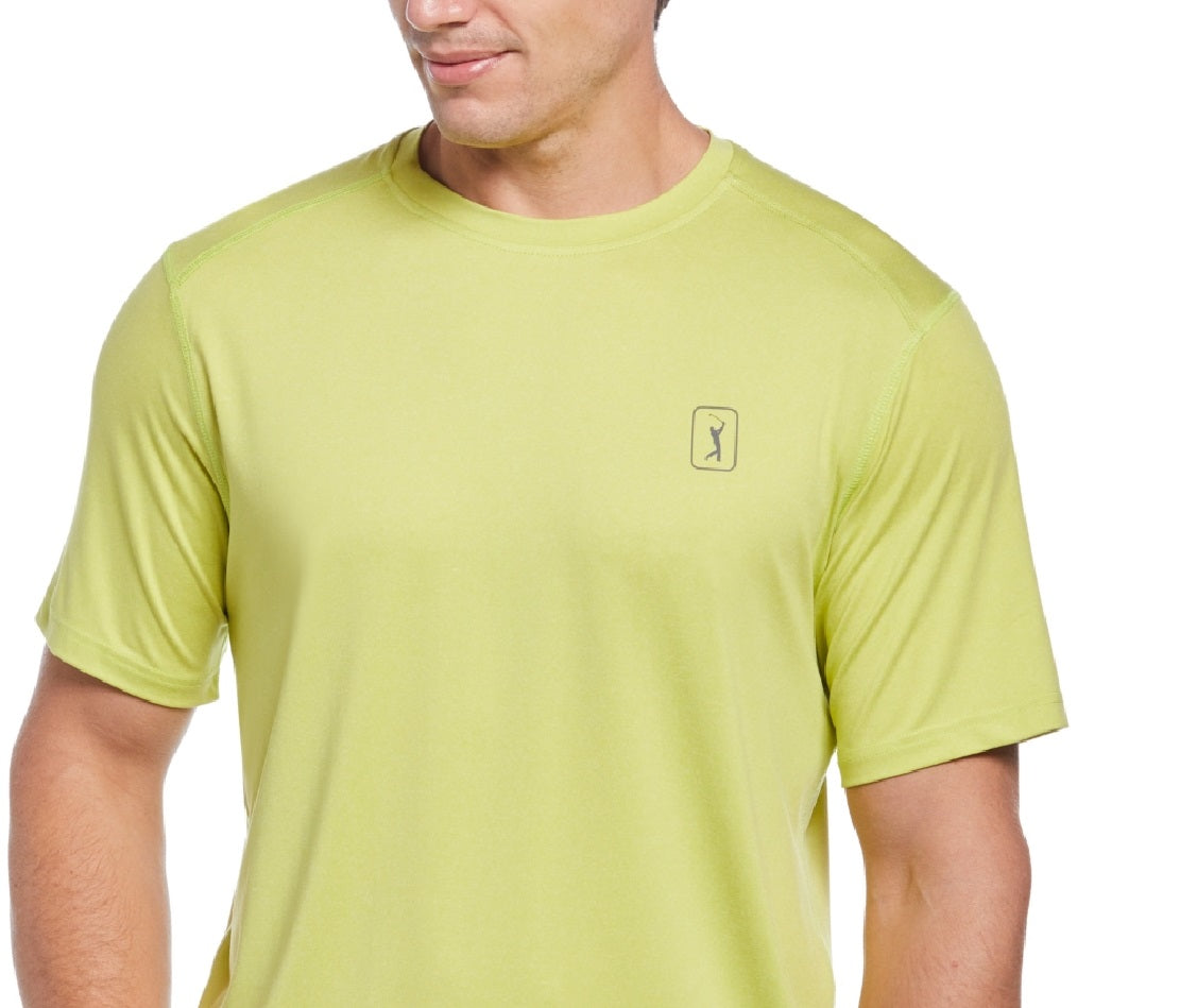 PGA Tour Men's Performance Stretch T-Shirt Green Size Medium