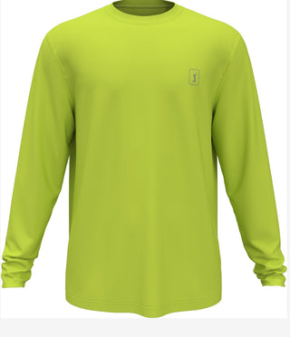 PGA Tour Men's Tour Style Performance Long Sleeve Shirt Green Size XX-Large