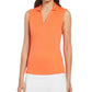 PGA Tour Women's Airflow Top Orange Size Small