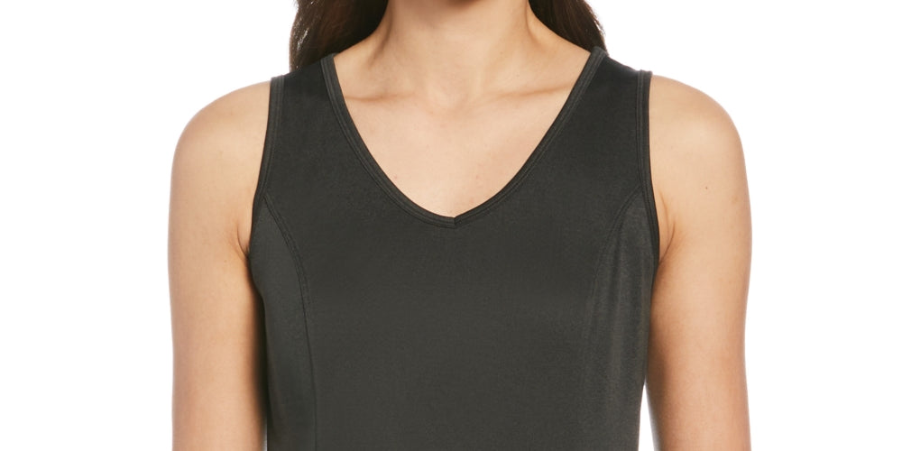 PGA Tour Women's Mesh Back Tank Top Black Size Medium