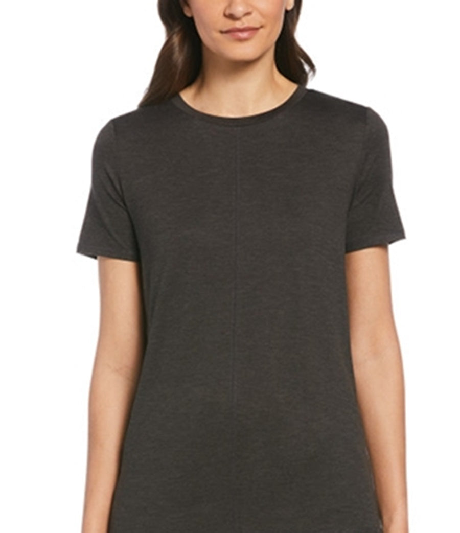 PGA Tour Women's Cutout T-Shirt Black Size Medium