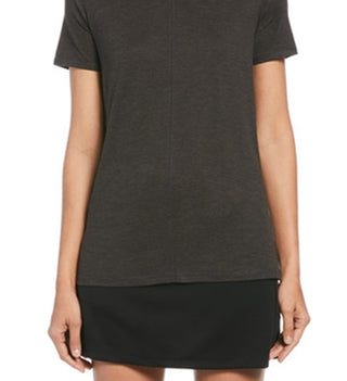 PGA Tour Women's Cutout T-Shirt Black Size Medium