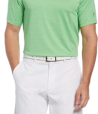 PGA Tour Men's Space Dye Texture Golf Polo Shirt Green Size X-Large
