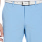 PGA Tour Men's Stretch Flat Front Horizontal Textured Golf Shorts Blue Size 34