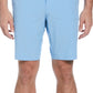 PGA Tour Men's Flat Front Horizontal Textured Golf Shorts Blue Size 40