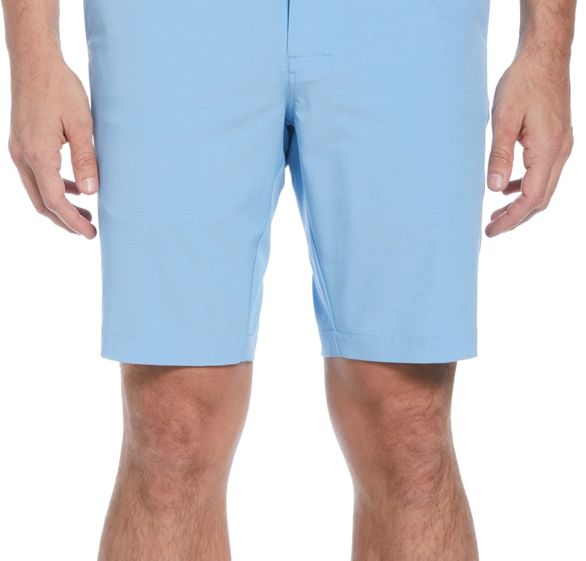 PGA Tour Men's Flat Front Horizontal Textured Golf Shorts Blue Size 40