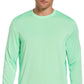 PGA Tour Men's Mixed Media Sun Protection Golf Shirt Green Size Medium
