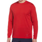 PGA Tour Men's Mixed Media Sun Protection Golf Shirt Red Size XX-Large