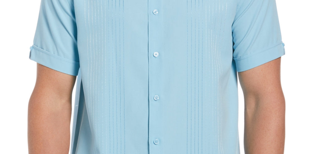 Cubavera Men's Ombre Stripe Shirt Blue Size Medium