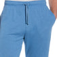 Cubavera Men's Solid Double Knit 9 Drawstring Shorts Blue Size Large