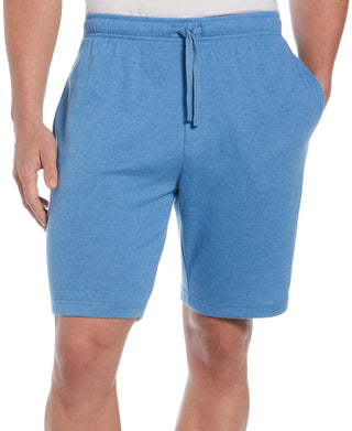 Cubavera Men's Solid Double Knit 9 Drawstring Shorts Blue Size Large