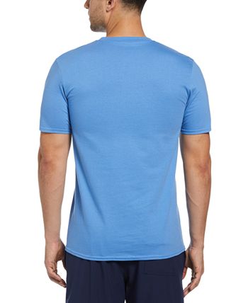 Cubavera Men's Havana Print T-Shirt Blue Size Large