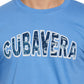 Cubavera Men's Havana Print T-Shirt Blue Size Large