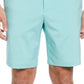 PGA Tour Men's Flat Front Heathered Golf Shorts Blue Size 36