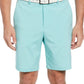 PGA Tour Men's Flat Front Heathered Golf Shorts Blue Size 38