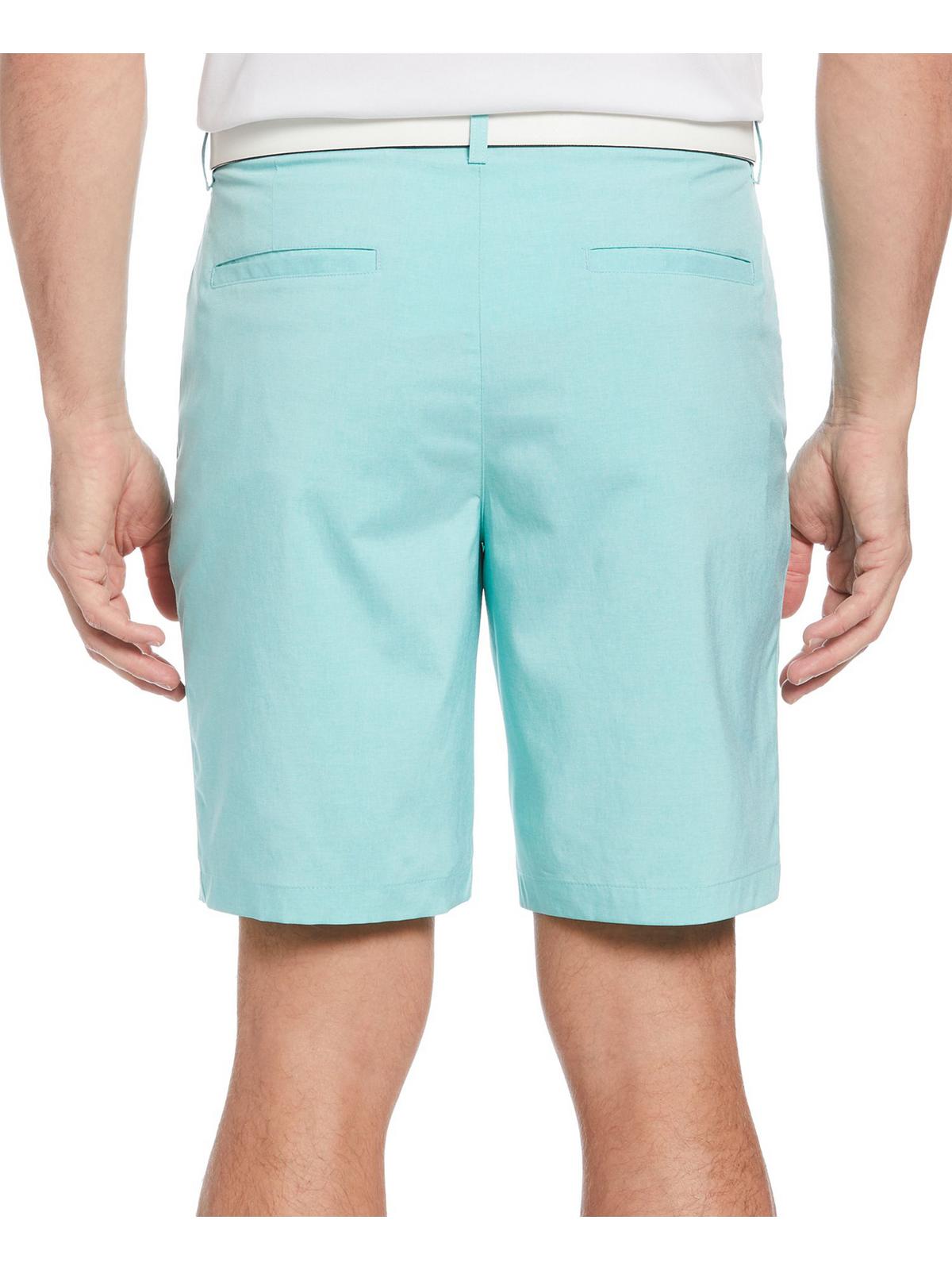PGA Tour Men's Flat Front Heathered Golf Shorts Blue Size 42