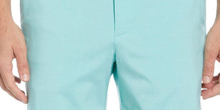 PGA Tour Men's Flat Front Heathered Golf Shorts Blue Size 42