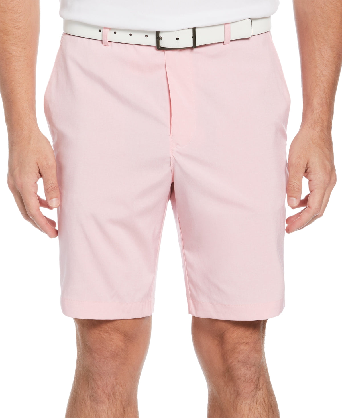 PGA Tour Men's Flat Front Heathered Golf Shorts Pink Size 38