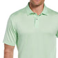 PGA Tour Men's Space Dye Texture Golf Polo Shirt Green Size Medium