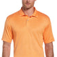 PGA Tour Men's Space Dye Texture Golf Polo Shirt Orange Size Small